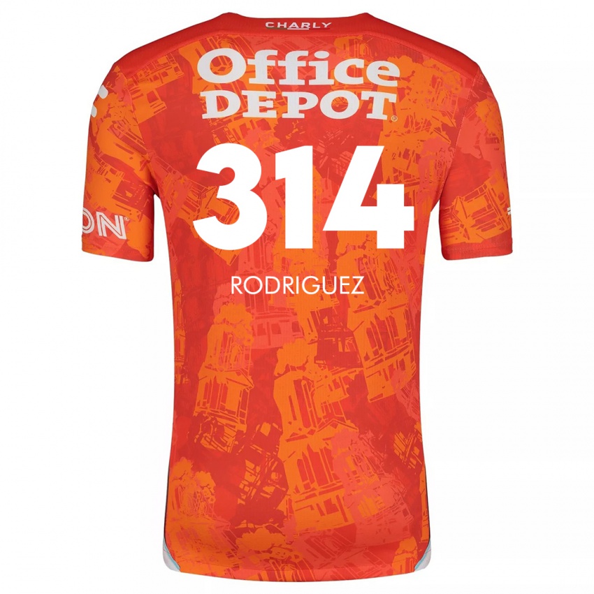 Kinderen Alan Rodríguez #314 Oranje Wit Uitshirt Uittenue 2024/25 T-Shirt