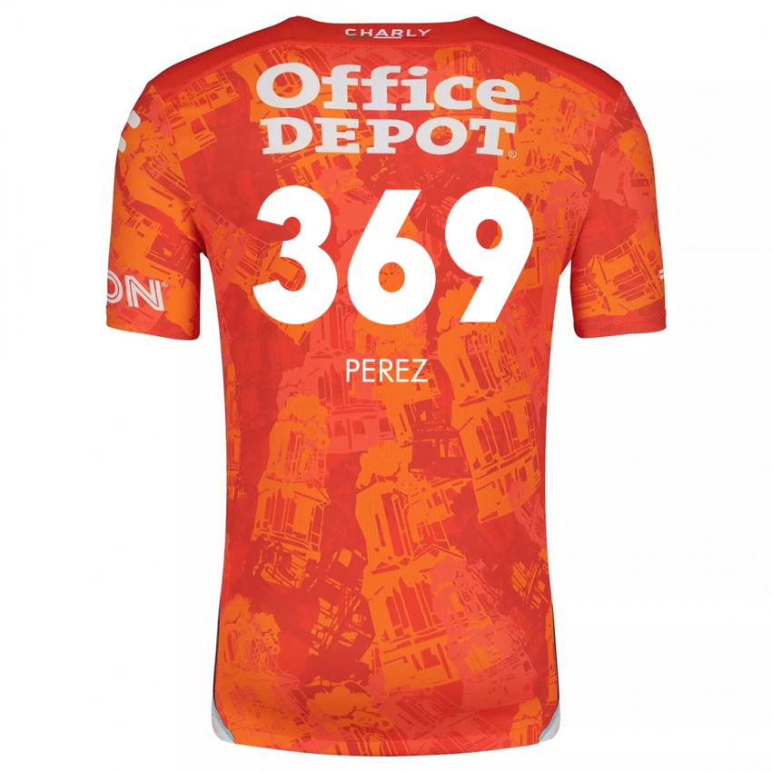 Kinderen Santiago Pérez #369 Oranje Wit Uitshirt Uittenue 2024/25 T-Shirt