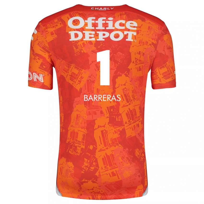 Kinderen Esthefanny Barreras #1 Oranje Wit Uitshirt Uittenue 2024/25 T-Shirt