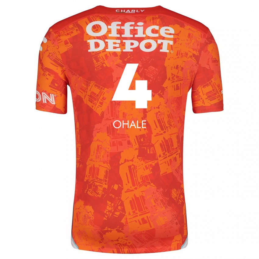 Kinderen Osinachi Ohale #4 Oranje Wit Uitshirt Uittenue 2024/25 T-Shirt