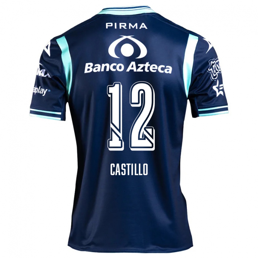 Kinderen Raúl Castillo #12 Marineblauw Uitshirt Uittenue 2024/25 T-Shirt