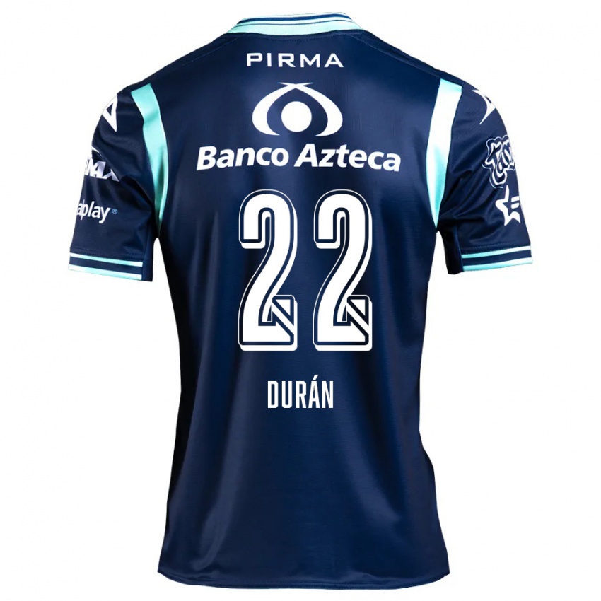 Kinderen Rafael Durán #22 Marineblauw Uitshirt Uittenue 2024/25 T-Shirt