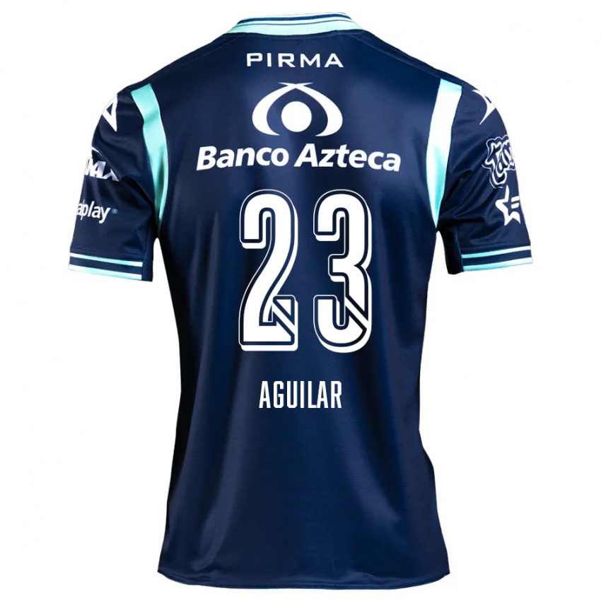 Kinderen Daniel Aguilar #23 Marineblauw Uitshirt Uittenue 2024/25 T-Shirt