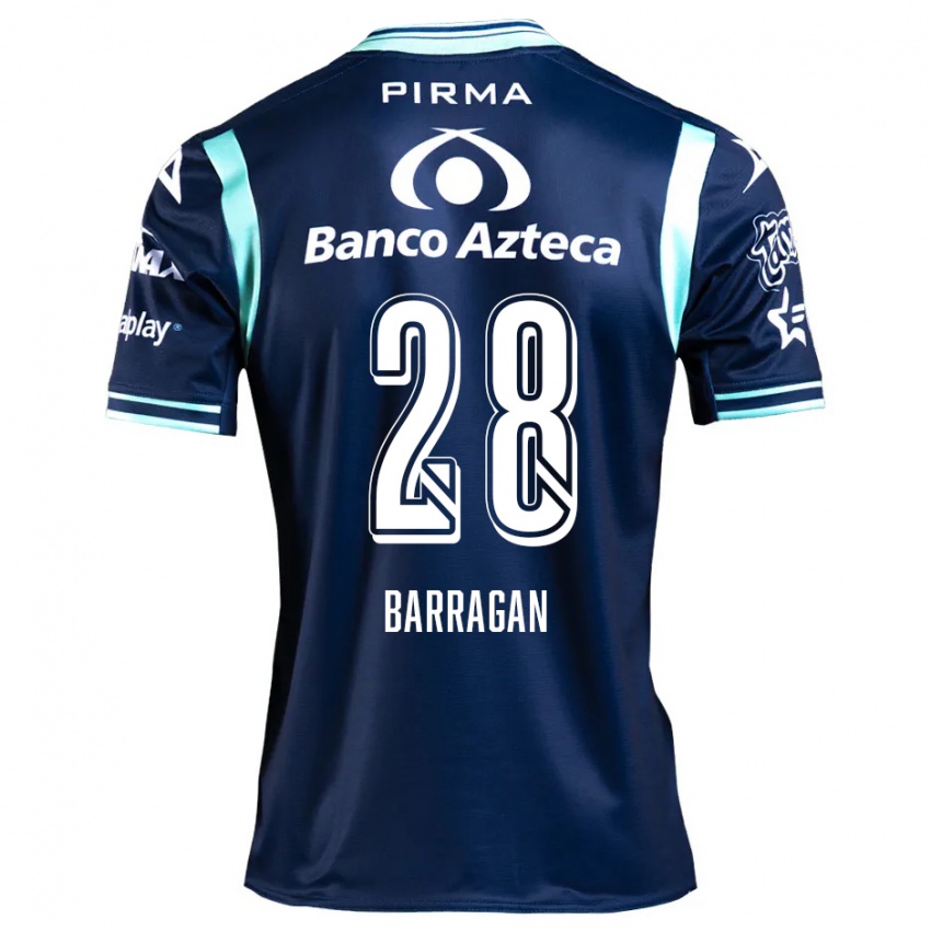 Kinderen Martín Barragán #28 Marineblauw Uitshirt Uittenue 2024/25 T-Shirt