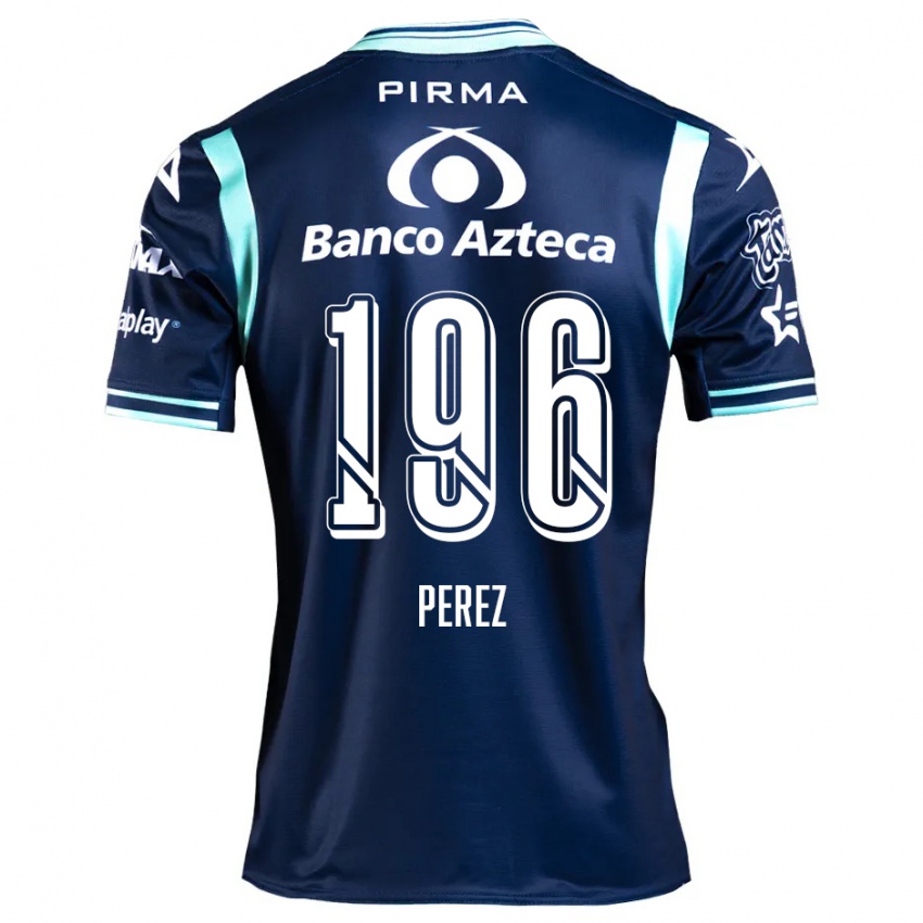 Kinderen Arez Pérez #196 Marineblauw Uitshirt Uittenue 2024/25 T-Shirt