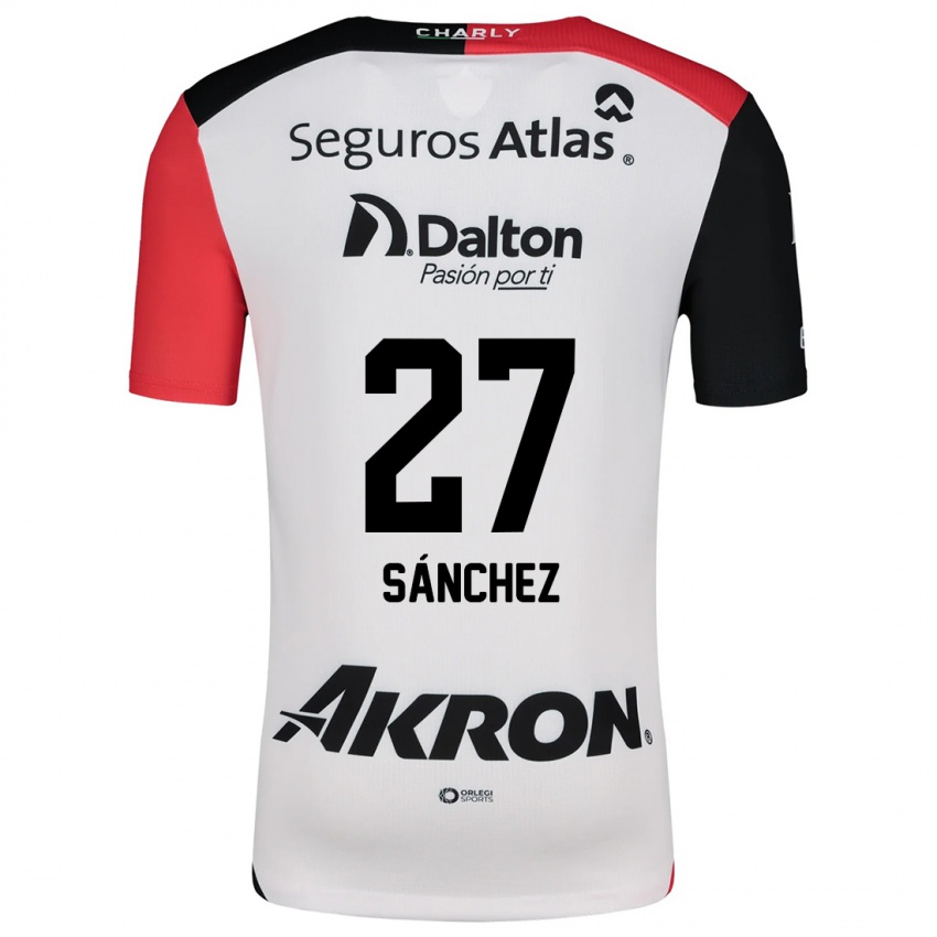 Kinderen Antonio Sánchez #27 Wit Rood Zwart Uitshirt Uittenue 2024/25 T-Shirt