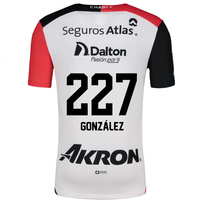 Kinderen Rodolfo González #227 Wit Rood Zwart Uitshirt Uittenue 2024/25 T-Shirt