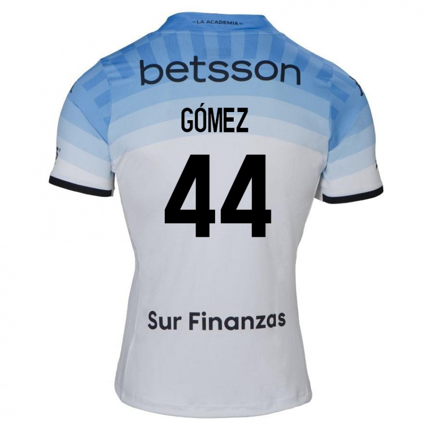 Kinderen Francisco Gómez #44 Wit Blauw Zwart Uitshirt Uittenue 2024/25 T-Shirt