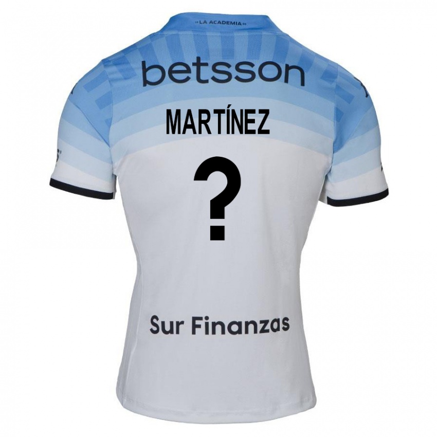 Kinderen Mateo Martínez #0 Wit Blauw Zwart Uitshirt Uittenue 2024/25 T-Shirt