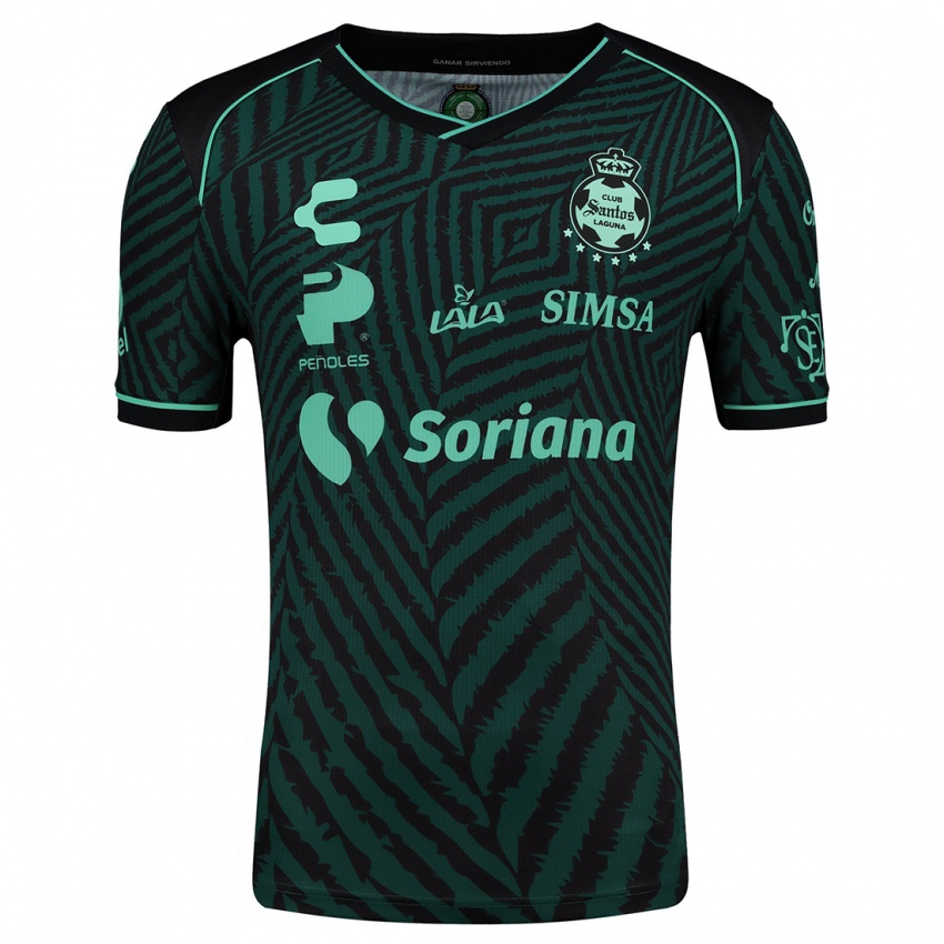 Kinderen Roberto Salazar #203 Zwart Groen Uitshirt Uittenue 2024/25 T-Shirt