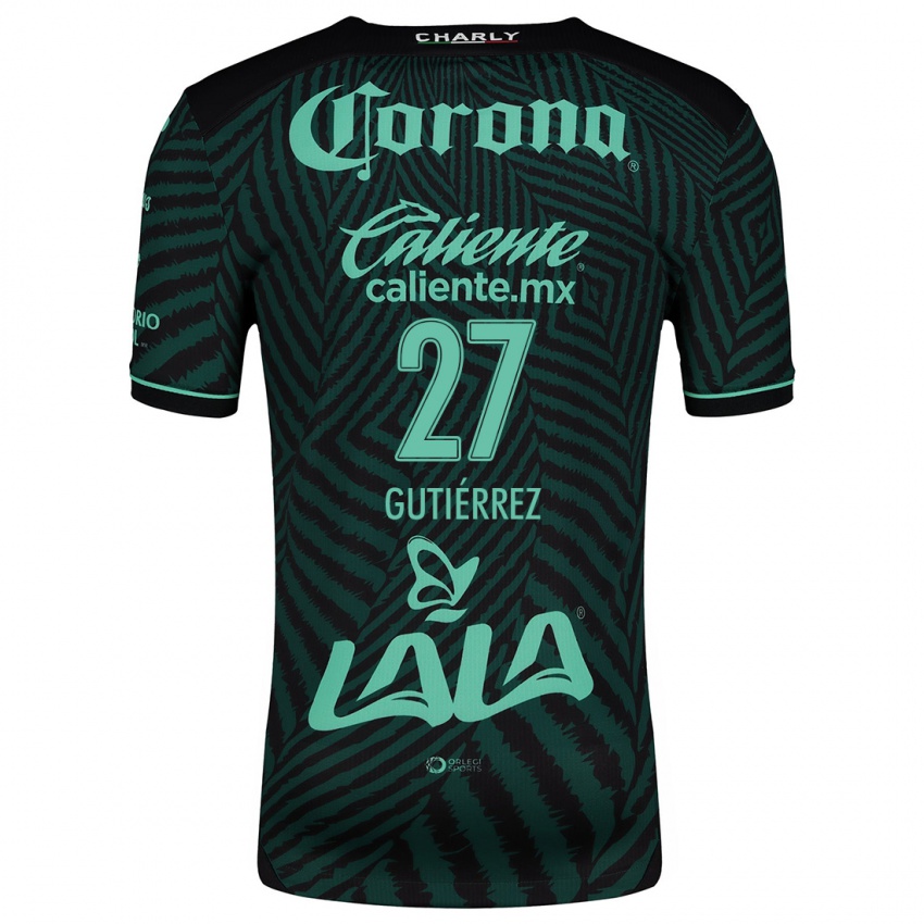 Kinderen Luis Gutiérrez #27 Zwart Groen Uitshirt Uittenue 2024/25 T-Shirt