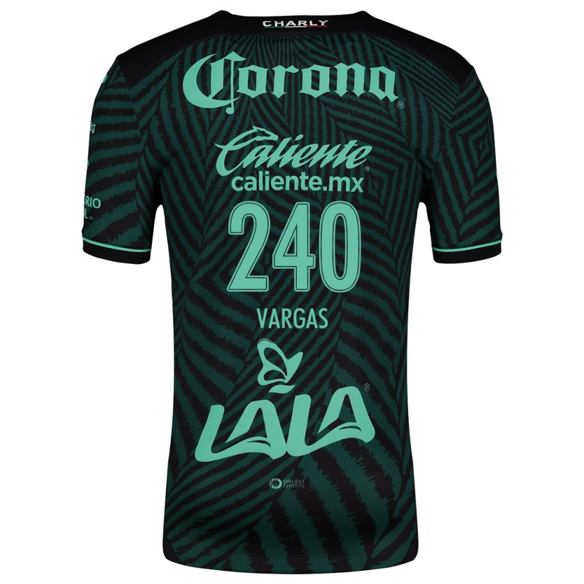 Kinderen Diego Vargas #240 Zwart Groen Uitshirt Uittenue 2024/25 T-Shirt