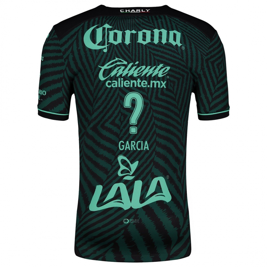 Kinderen Kevin García #0 Zwart Groen Uitshirt Uittenue 2024/25 T-Shirt