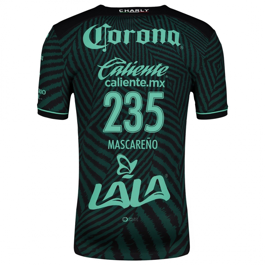 Kinderen Luis Mascareño #235 Zwart Groen Uitshirt Uittenue 2024/25 T-Shirt