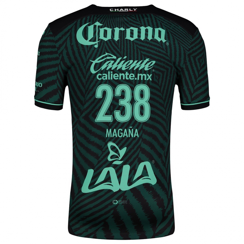 Kinderen Emilio Magaña #238 Zwart Groen Uitshirt Uittenue 2024/25 T-Shirt