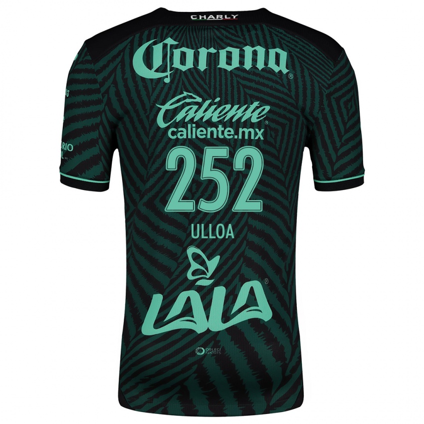 Kinderen José Ulloa #252 Zwart Groen Uitshirt Uittenue 2024/25 T-Shirt