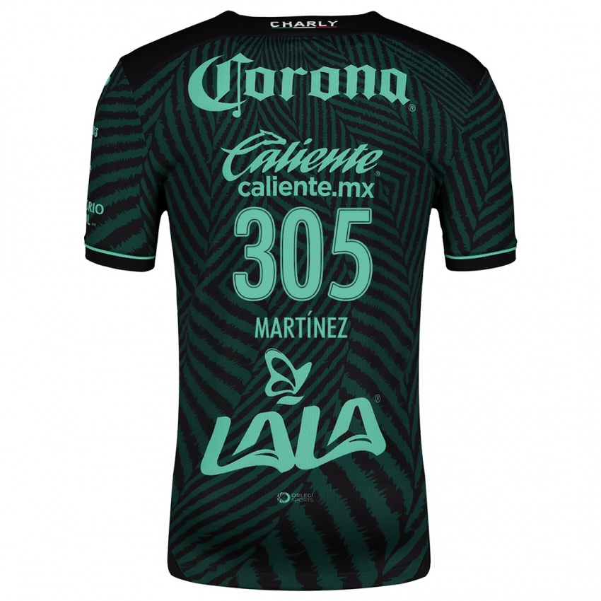 Kinderen Cristian Martínez #305 Zwart Groen Uitshirt Uittenue 2024/25 T-Shirt