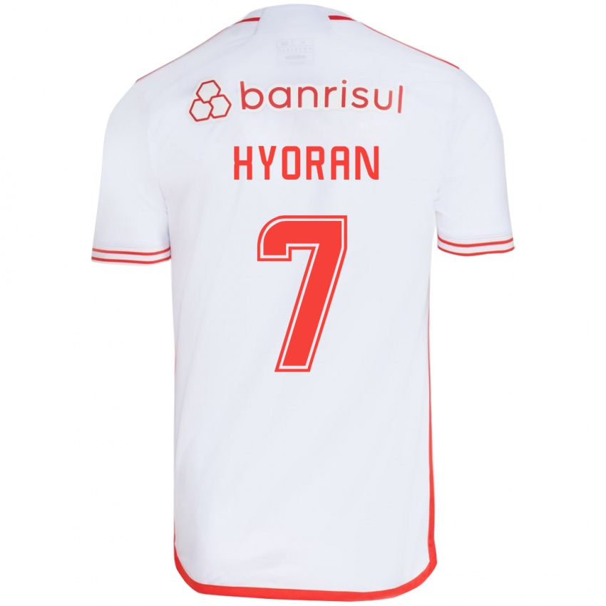 Kinderen Hyoran #7 Wit Rood Uitshirt Uittenue 2024/25 T-Shirt