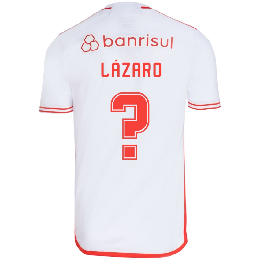 Kinderen Lázaro #0 Wit Rood Uitshirt Uittenue 2024/25 T-Shirt