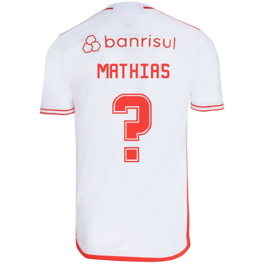 Kinderen Ricardo Mathias #0 Wit Rood Uitshirt Uittenue 2024/25 T-Shirt