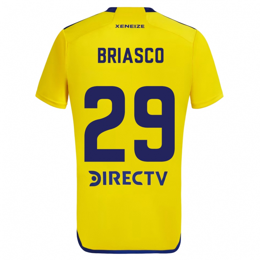 Kinderen Norberto Briasco #29 Geel Blauw Uitshirt Uittenue 2024/25 T-Shirt