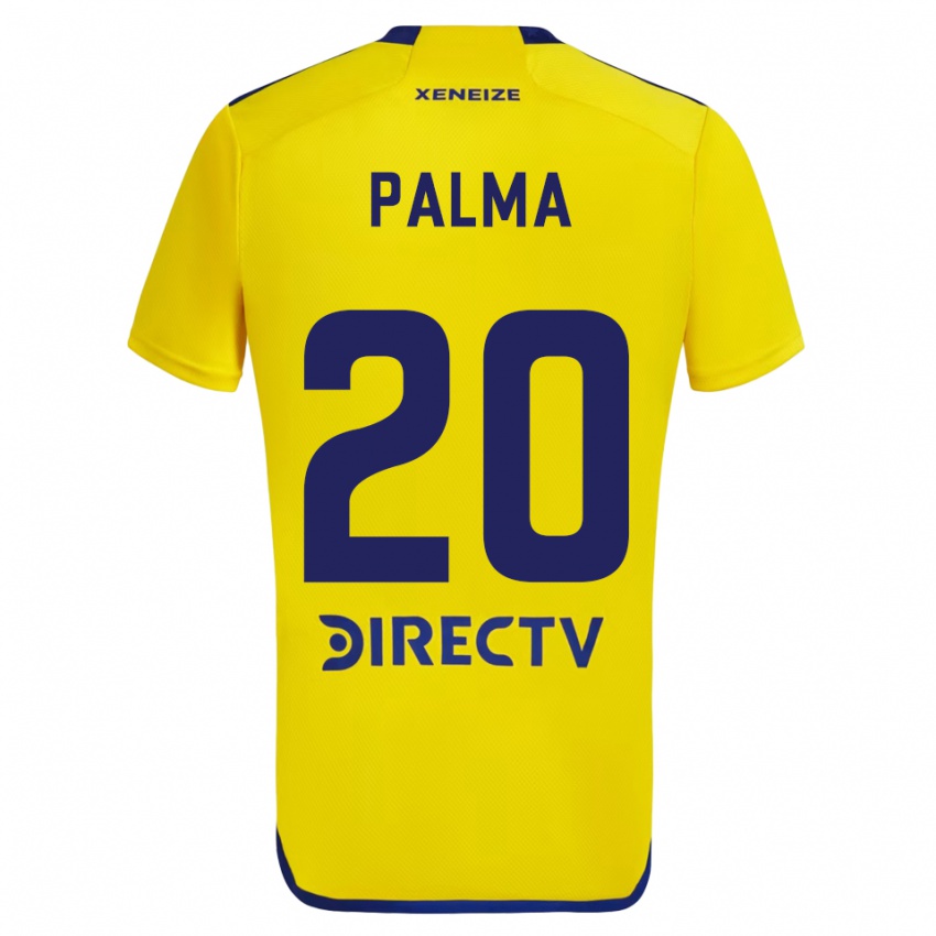 Kinderen Lucas Palma #20 Geel Blauw Uitshirt Uittenue 2024/25 T-Shirt