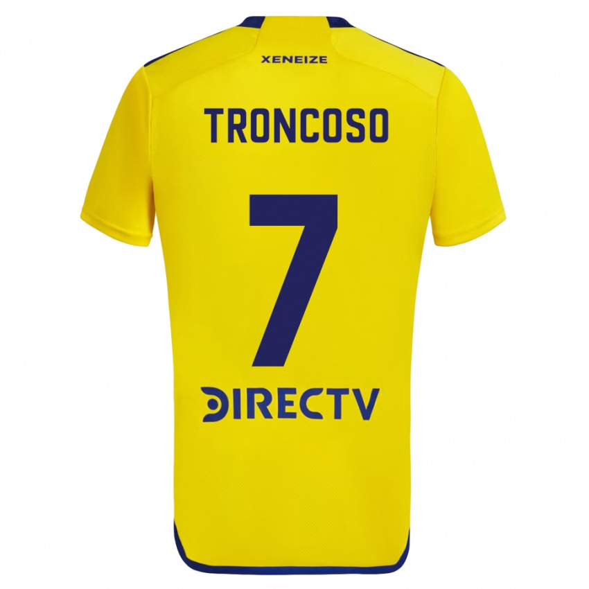 Kinderen Carolina Troncoso #7 Geel Blauw Uitshirt Uittenue 2024/25 T-Shirt