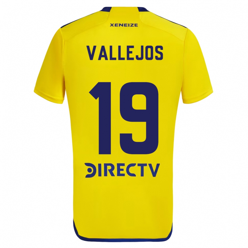 Kinderen Fabiana Vallejos #19 Geel Blauw Uitshirt Uittenue 2024/25 T-Shirt