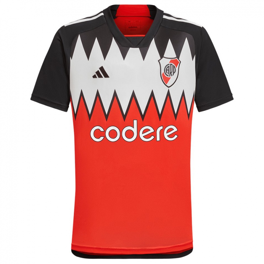 Kinderen David Martinez #6 Rood Zwart Wit Uitshirt Uittenue 2024/25 T-Shirt