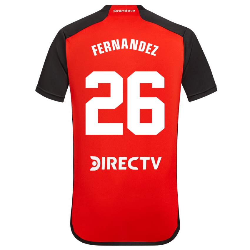 Kinderen Nacho Fernández #26 Rood Zwart Wit Uitshirt Uittenue 2024/25 T-Shirt