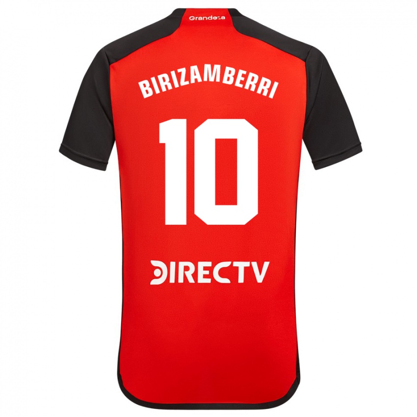 Kinderen María Carolina Birizamberri Rivero #10 Rood Zwart Wit Uitshirt Uittenue 2024/25 T-Shirt