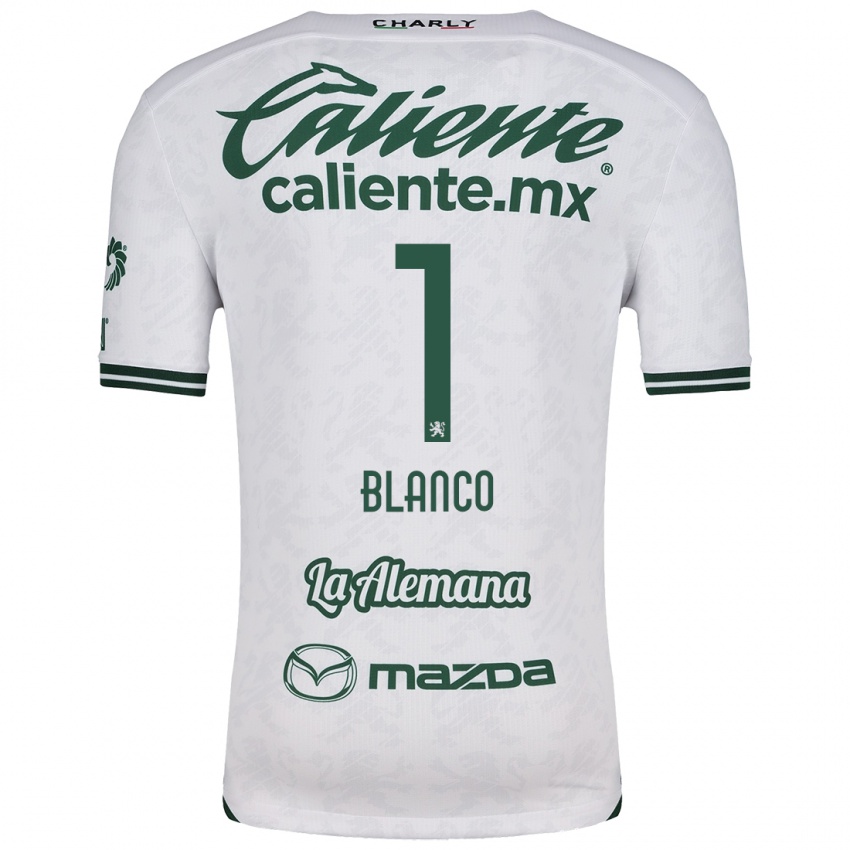 Kinderen Alfonso Blanco #1 Wit Groen Uitshirt Uittenue 2024/25 T-Shirt