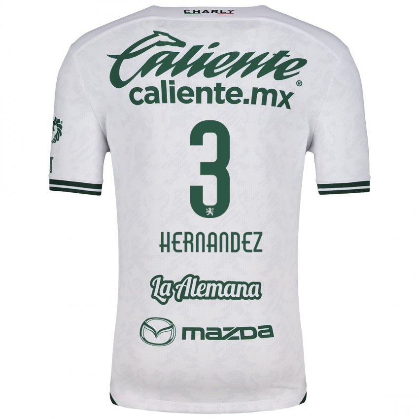 Kinderen Pedro Hernández #3 Wit Groen Uitshirt Uittenue 2024/25 T-Shirt