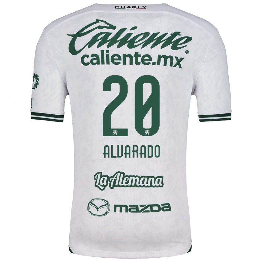 Kinderen Alfonso Alvarado #20 Wit Groen Uitshirt Uittenue 2024/25 T-Shirt