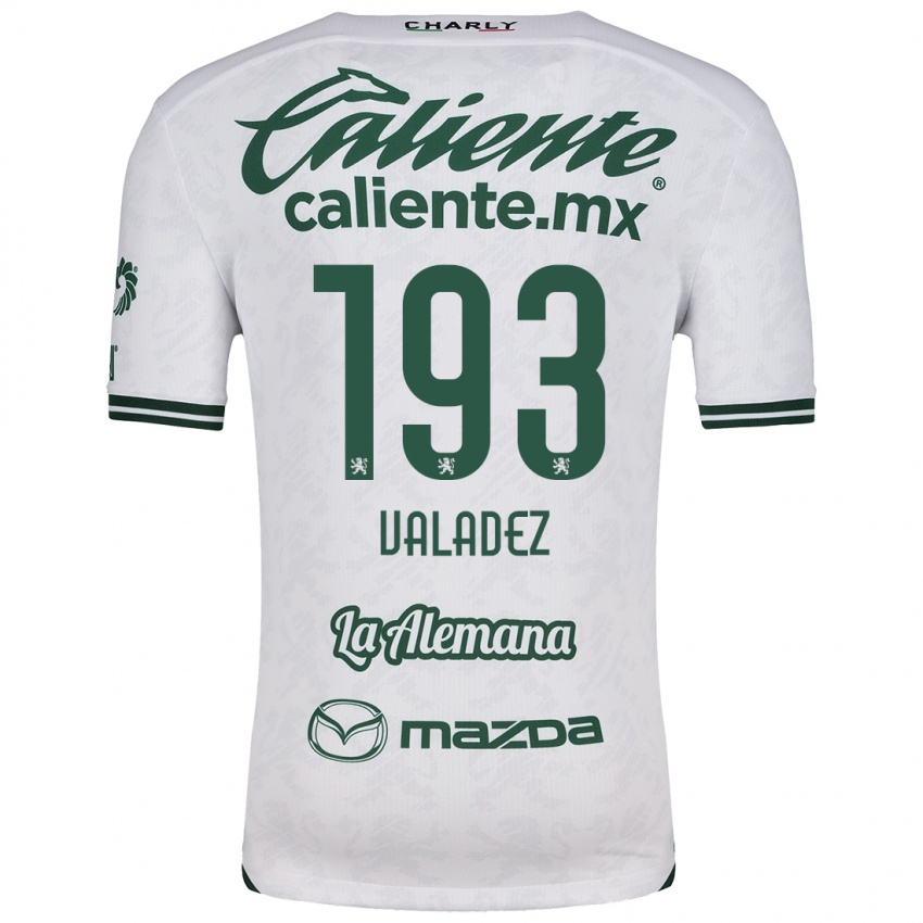 Kinderen Luis Valadez #193 Wit Groen Uitshirt Uittenue 2024/25 T-Shirt