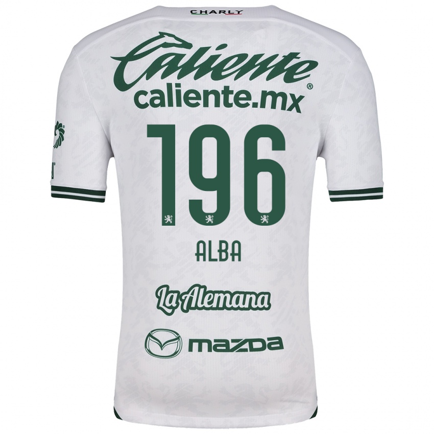 Kinderen Óscar Alba #196 Wit Groen Uitshirt Uittenue 2024/25 T-Shirt