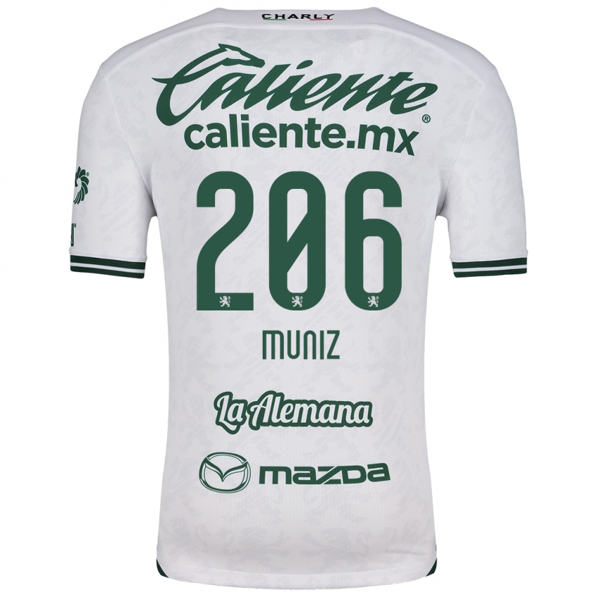 Kinderen Isaác Muñíz #206 Wit Groen Uitshirt Uittenue 2024/25 T-Shirt