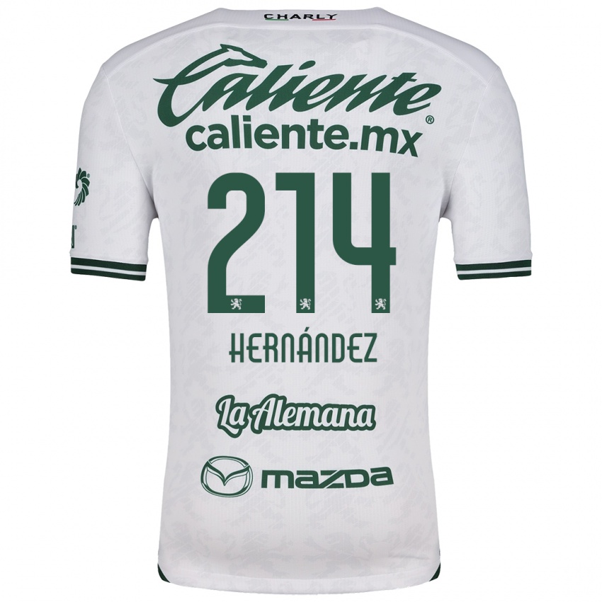 Kinderen Iván Hernández #214 Wit Groen Uitshirt Uittenue 2024/25 T-Shirt