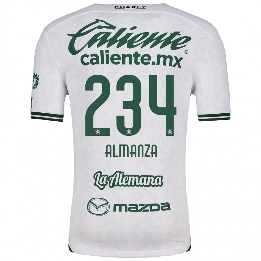 Kinderen Román Almanza #234 Wit Groen Uitshirt Uittenue 2024/25 T-Shirt