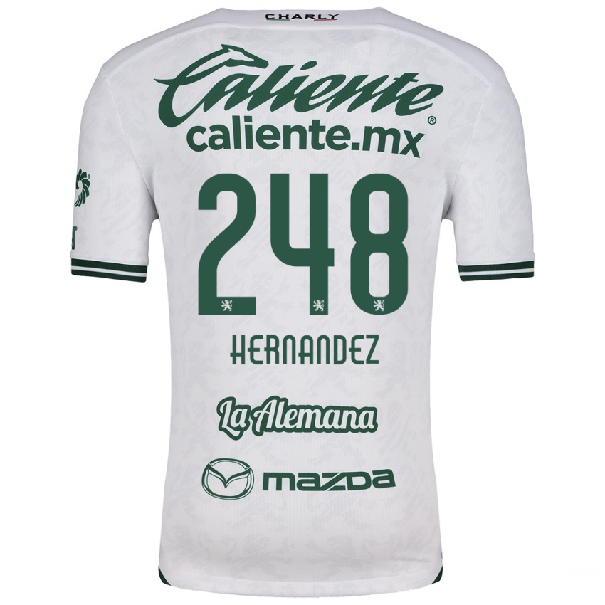 Kinderen Fernando Hernández #248 Wit Groen Uitshirt Uittenue 2024/25 T-Shirt