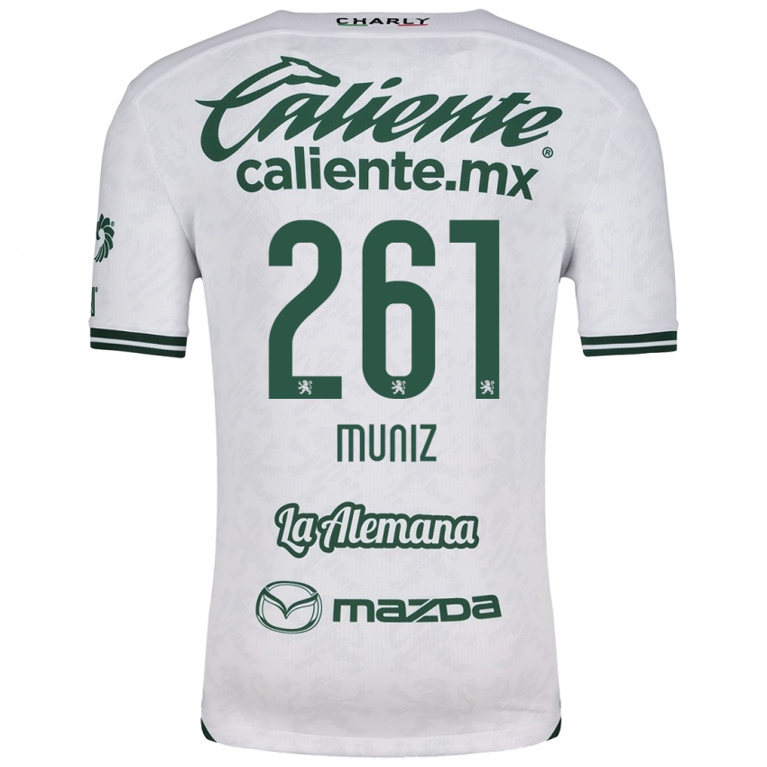 Kinderen César Muñiz #261 Wit Groen Uitshirt Uittenue 2024/25 T-Shirt