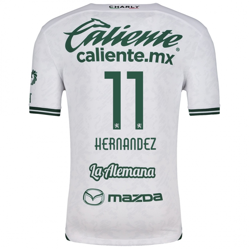 Kinderen Elías Hernández #11 Wit Groen Uitshirt Uittenue 2024/25 T-Shirt