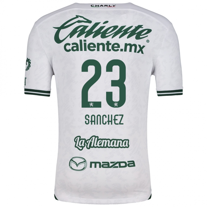 Kinderen Borja Sánchez #23 Wit Groen Uitshirt Uittenue 2024/25 T-Shirt