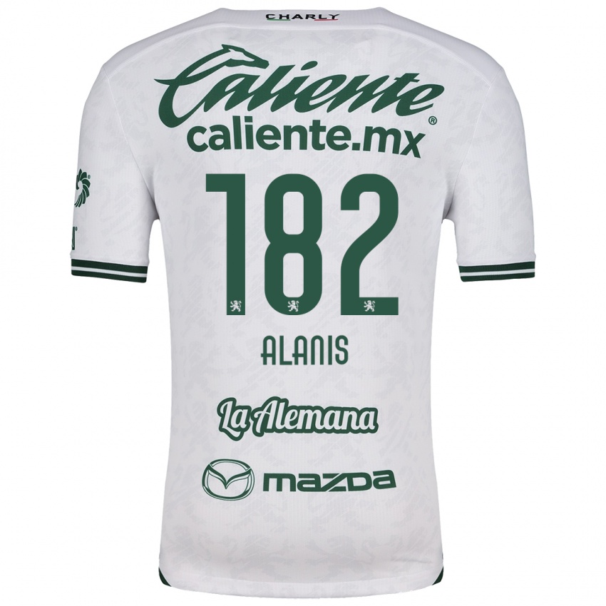 Kinderen Alejandro Alanís #182 Wit Groen Uitshirt Uittenue 2024/25 T-Shirt