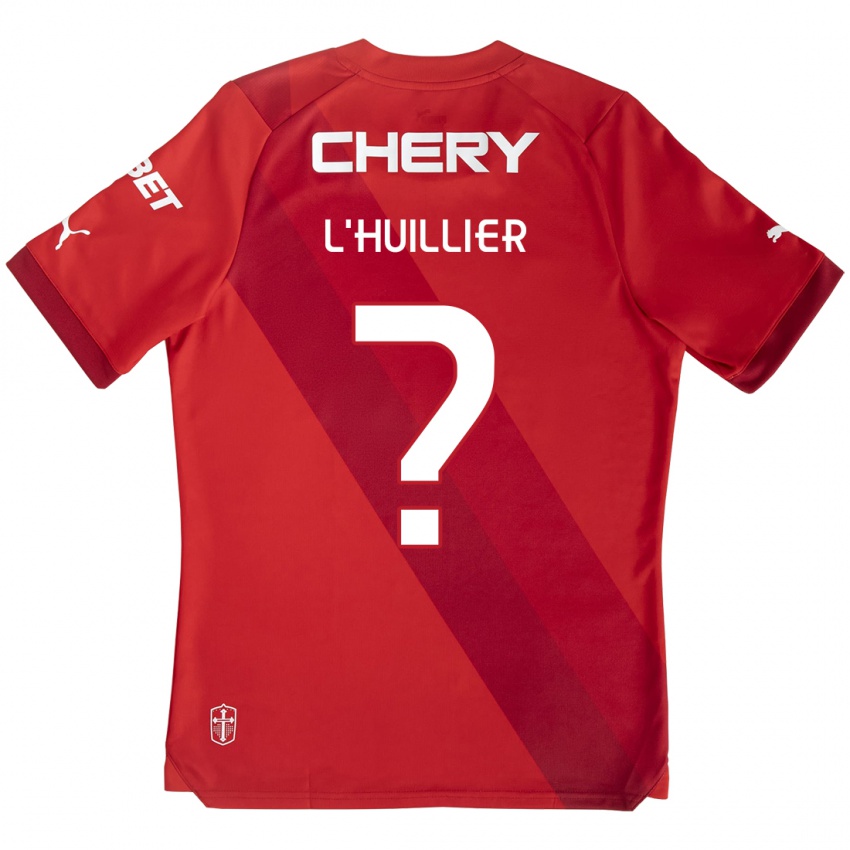 Kinderen Nicolás L'huillier #0 Rood Wit Uitshirt Uittenue 2024/25 T-Shirt