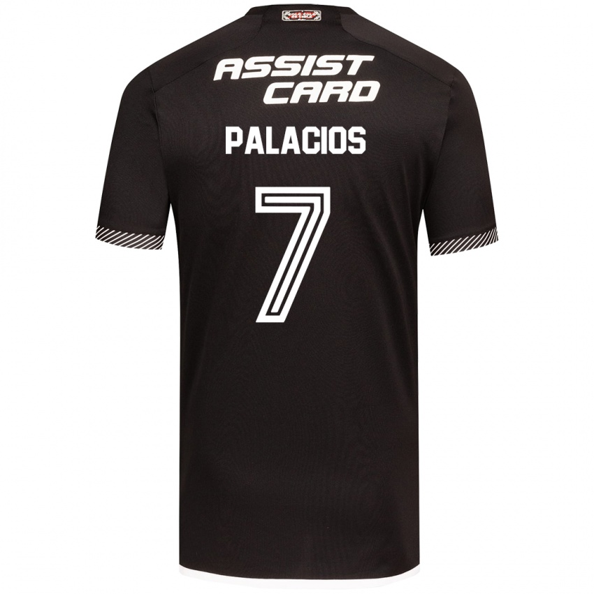 Kinderen Carlos Palacios #7 Zwart Wit Uitshirt Uittenue 2024/25 T-Shirt