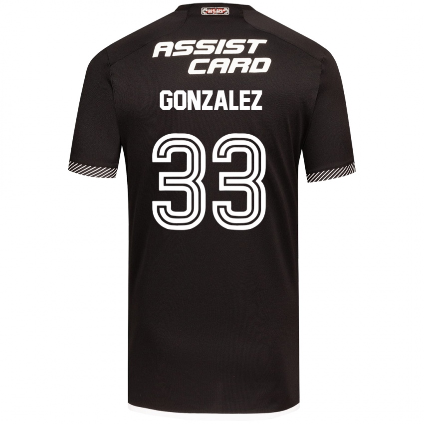 Kinderen Ramiro González #33 Zwart Wit Uitshirt Uittenue 2024/25 T-Shirt