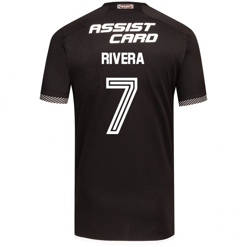 Kinderen Francisco Rivera #7 Zwart Wit Uitshirt Uittenue 2024/25 T-Shirt