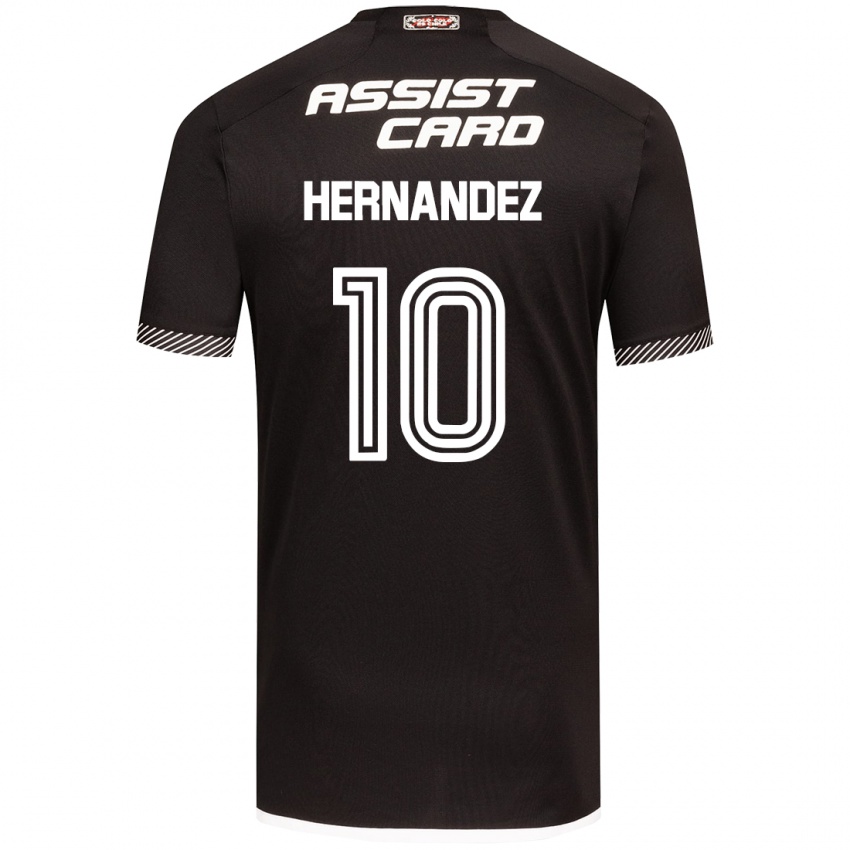 Kinderen Leandro Hernández #10 Zwart Wit Uitshirt Uittenue 2024/25 T-Shirt