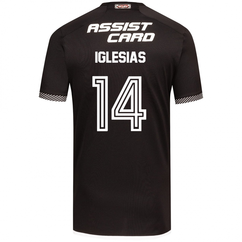 Kinderen Luciano Iglesias #14 Zwart Wit Uitshirt Uittenue 2024/25 T-Shirt